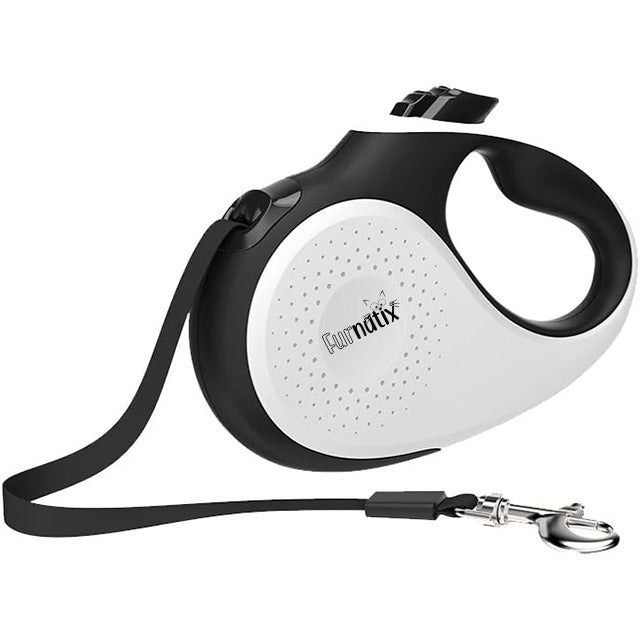 Retractable Dog Leash - Black and White