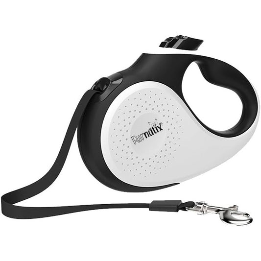 Retractable Dog Leash - Black and White