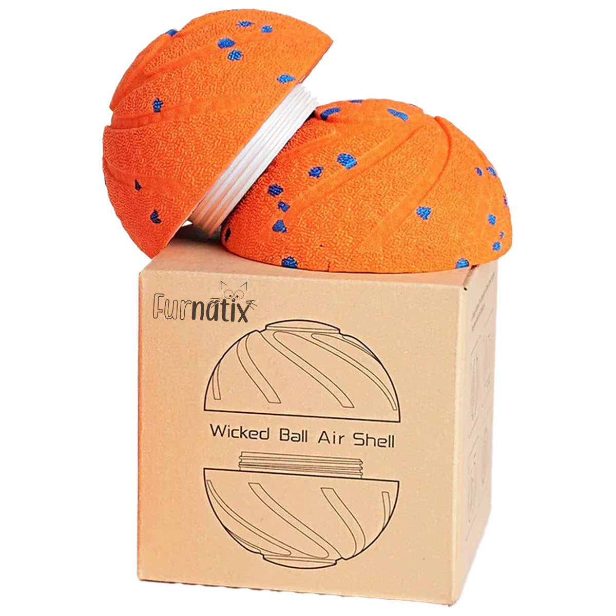 Smart Dog Ball Replacement Cover - Orange